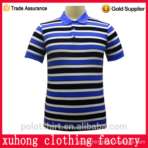 slim fit most popular soft short sleeve strip polo tshirts